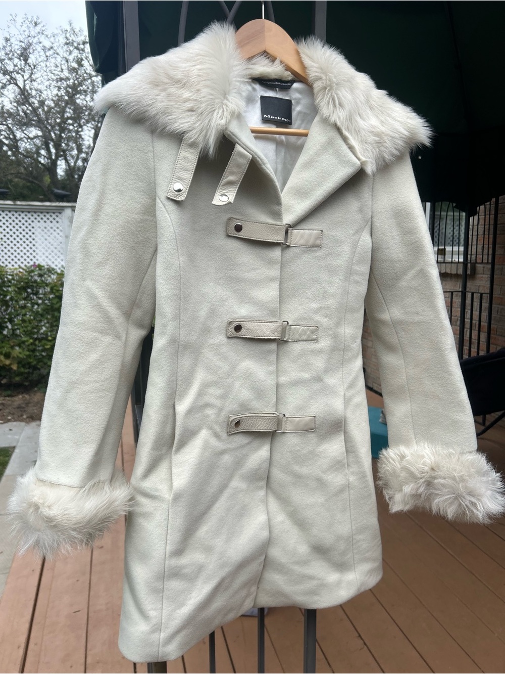 Vintage mackage penny lane fur cream jacket